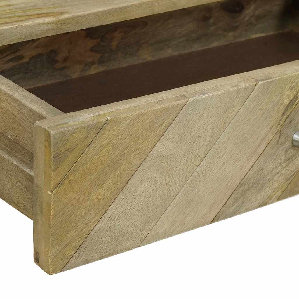 vidaXL Konsolentisch mit Schubladen Natürliches Grau 110 x 30 x 80 cm