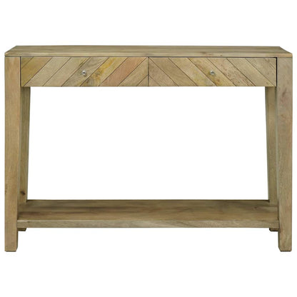 vidaXL Konsolentisch mit Schubladen Natürliches Grau 110 x 30 x 80 cm