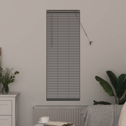 vidaXL Balkenjalousien Silber 130 x 50 cm Aluminium