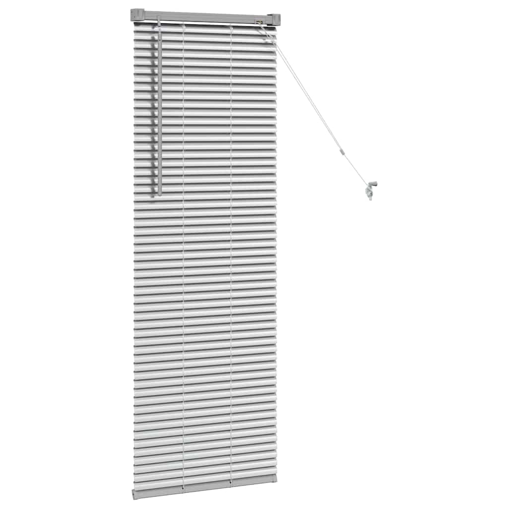 vidaXL Balkenjalousien Silber 130 x 50 cm Aluminium