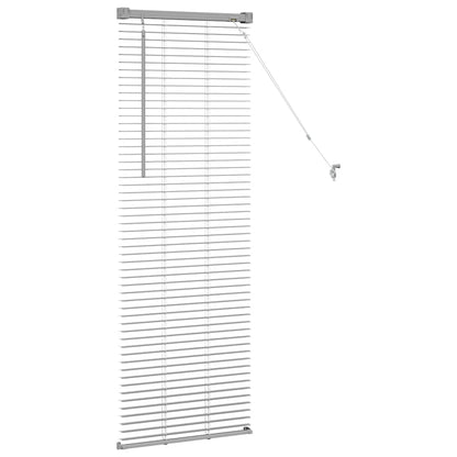 vidaXL Balkenjalousien Silber 130 x 50 cm Aluminium