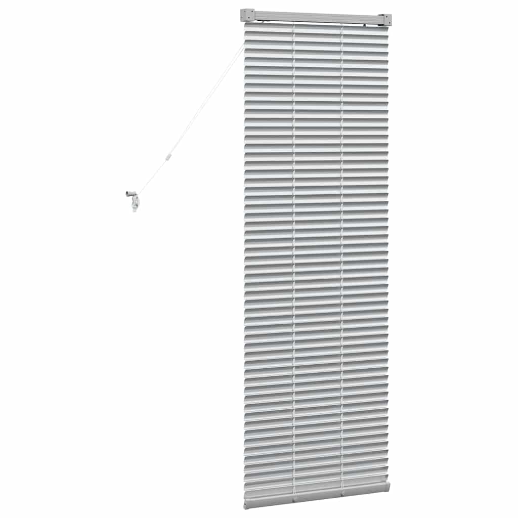 vidaXL Balkenjalousien Silber 130 x 50 cm Aluminium