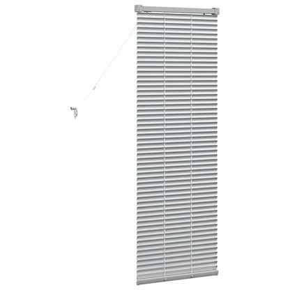 vidaXL Balkenjalousien Silber 130 x 50 cm Aluminium