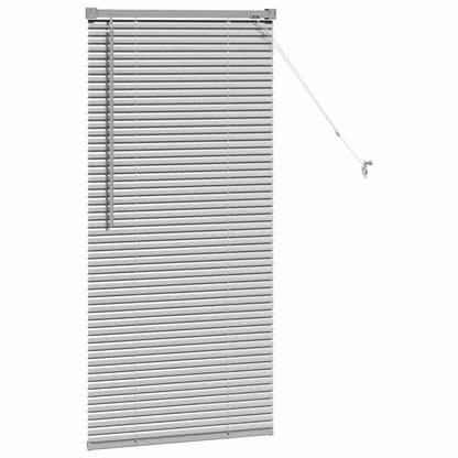 vidaXL Balkenjalousien Silber 130 x 55 cm Aluminium