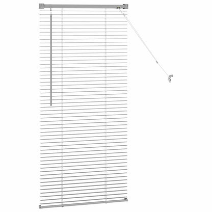 vidaXL Balkenjalousien Silber 130 x 55 cm Aluminium