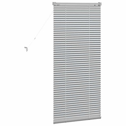 vidaXL Balkenjalousien Silber 130 x 60 cm Aluminium