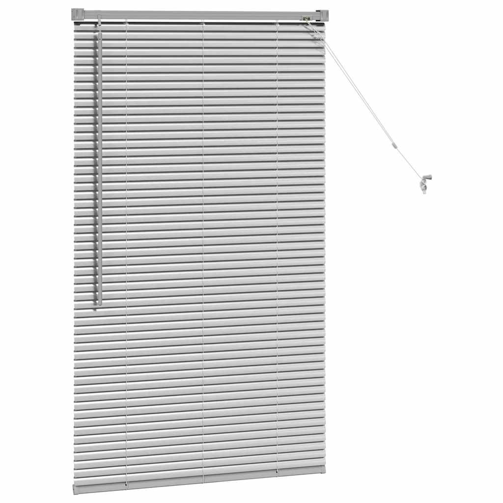 vidaXL Balkenjalousien Silber 130 x 70 cm Aluminium