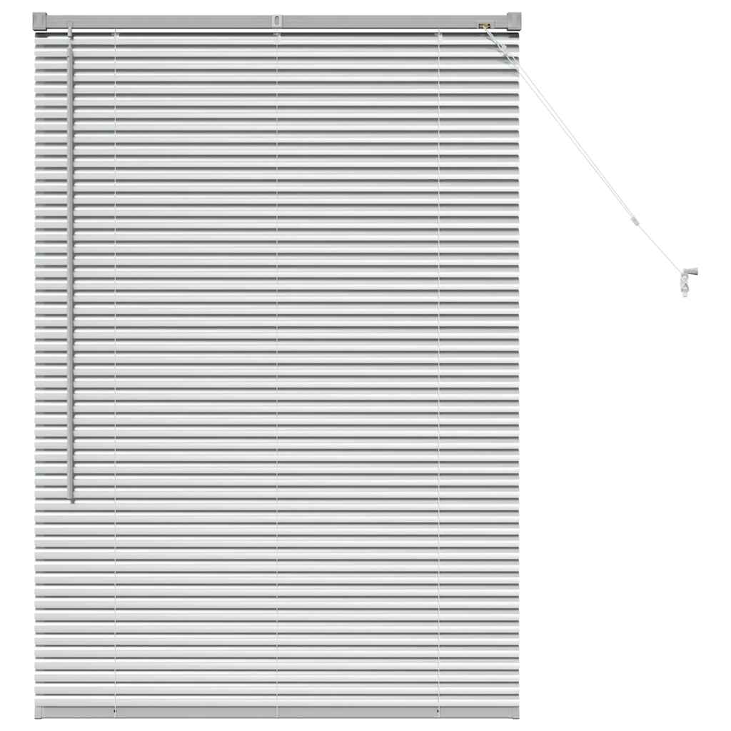 vidaXL Balkenjalousien Silber 130 x 85 cm Aluminium