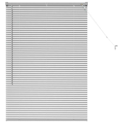 vidaXL Balkenjalousien Silber 130 x 85 cm Aluminium