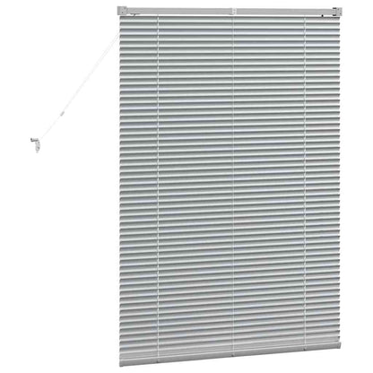 vidaXL Balkenjalousien Silber 130 x 90 cm Aluminium