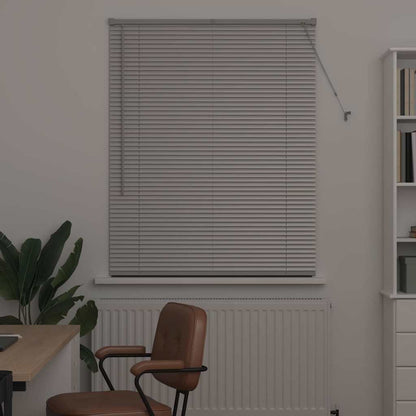 vidaXL Balkenjalousien Silber 130 x 105 cm Aluminium