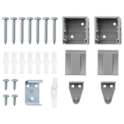 Balkenjalousien Silber 130 x 110 cm Aluminium