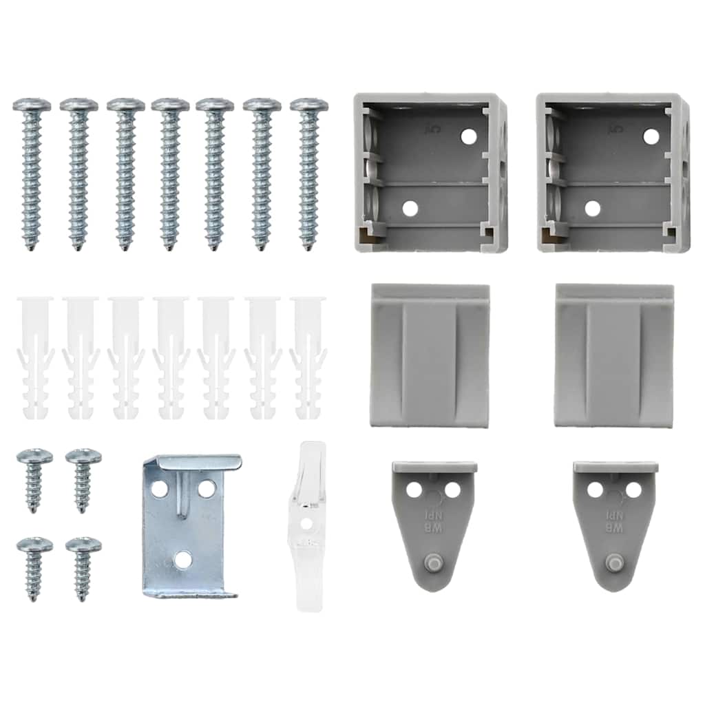 Balkenjalousien Silber 130 x 120 cm Aluminium