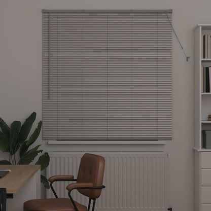 vidaXL Balkenjalousien Silber 130 x 125 cm Aluminium