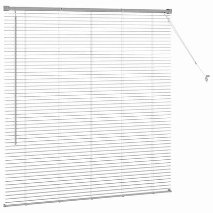 vidaXL Balkenjalousien Silber 130 x 125 cm Aluminium