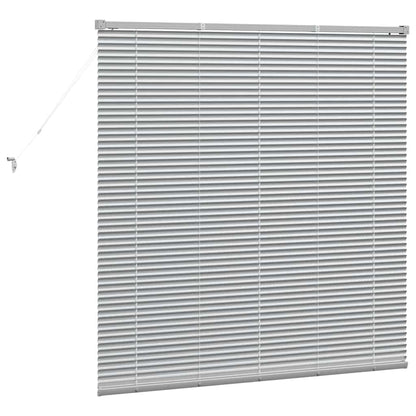 vidaXL Balkenjalousien Silber 130 x 125 cm Aluminium