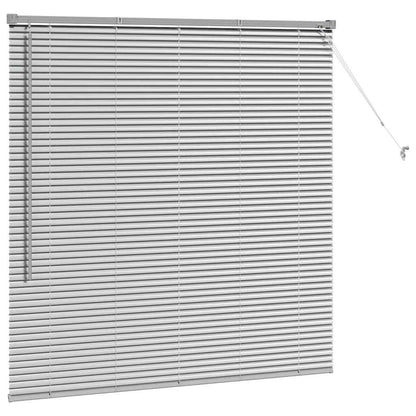 vidaXL Balkenjalousien Silber 130 x 135 cm Aluminium