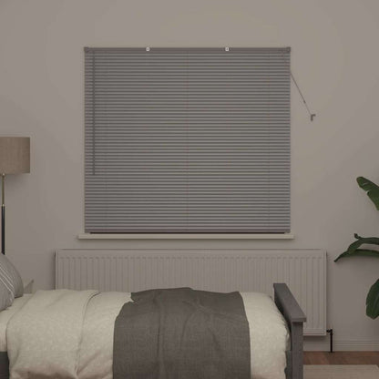 vidaXL Balkenjalousien Silber 130 x 140 cm Aluminium