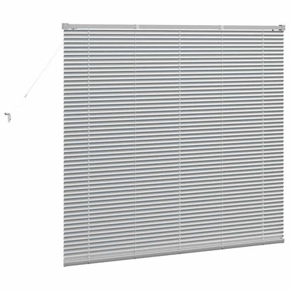 vidaXL Balkenjalousien Silber 130 x 140 cm Aluminium