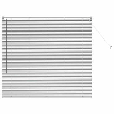 vidaXL Balkenjalousien Silber 130 x 140 cm Aluminium