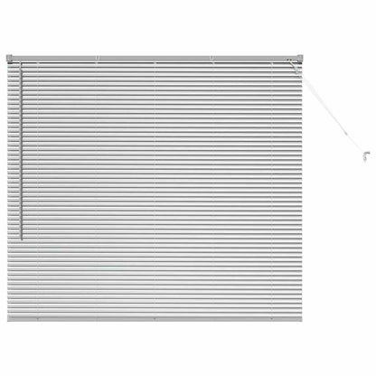 vidaXL Balkenjalousien Silber 130 x 140 cm Aluminium