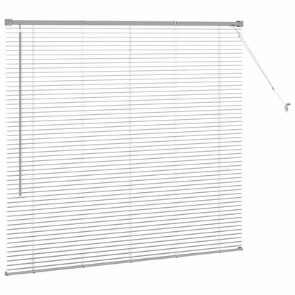 vidaXL Balkenjalousien Silber 130 x 145 cm Aluminium