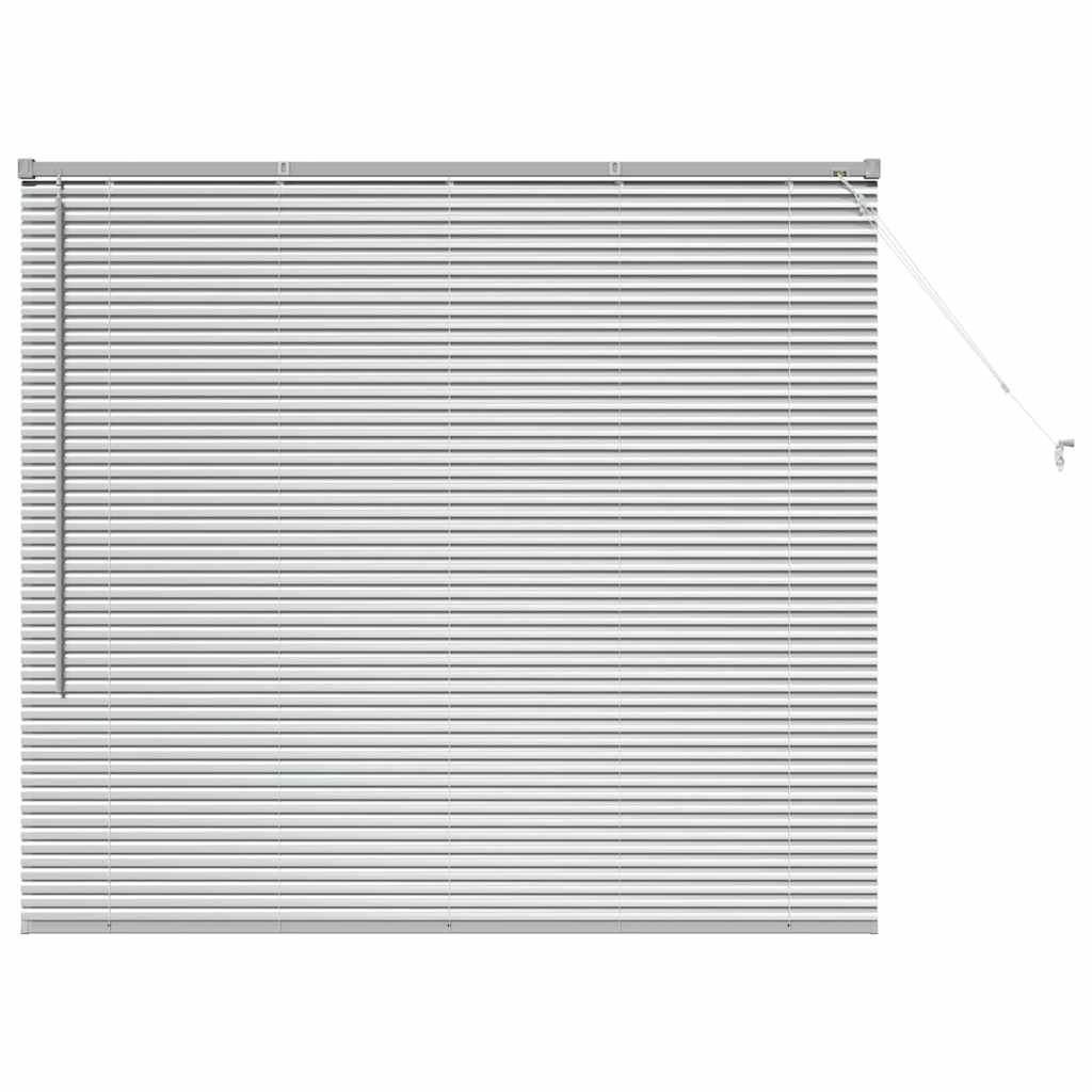 vidaXL Balkenjalousien Silber 130 x 145 cm Aluminium