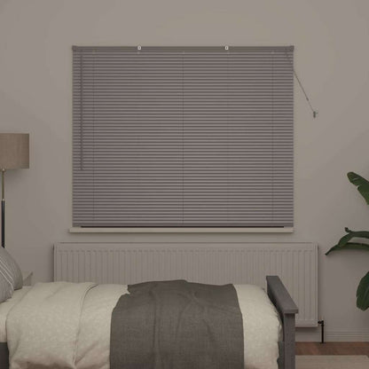 vidaXL Balkenjalousien Silber 130 x 155 cm Aluminium