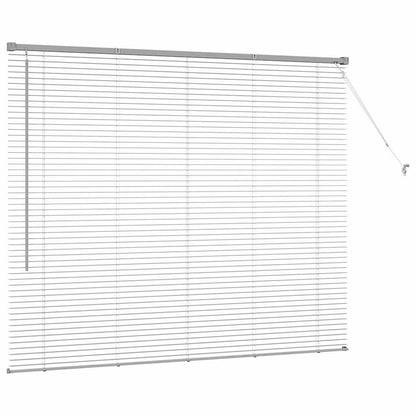 vidaXL Balkenjalousien Silber 130 x 155 cm Aluminium