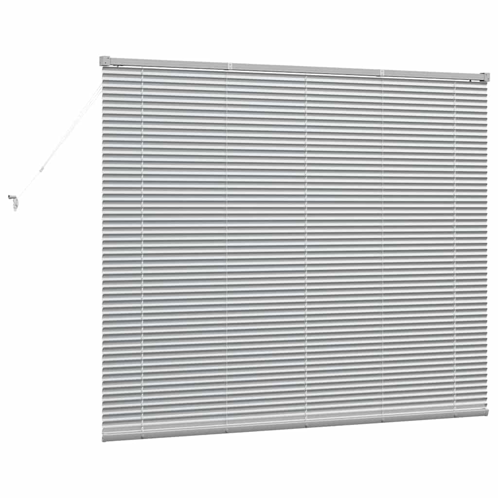 vidaXL Balkenjalousien Silber 130 x 155 cm Aluminium