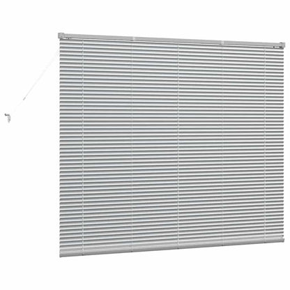 vidaXL Balkenjalousien Silber 130 x 155 cm Aluminium