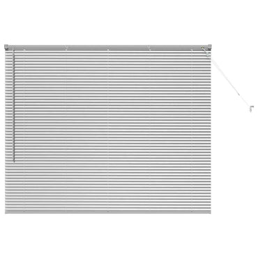 vidaXL Balkenjalousien Silber 130 x 160 cm Aluminium