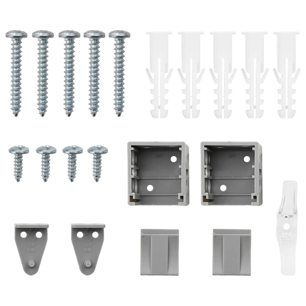 Balkenjalousien Silber 175 x 40 cm Aluminium