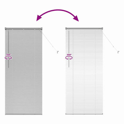 Balkenjalousien Silber 175 x 70 cm Aluminium