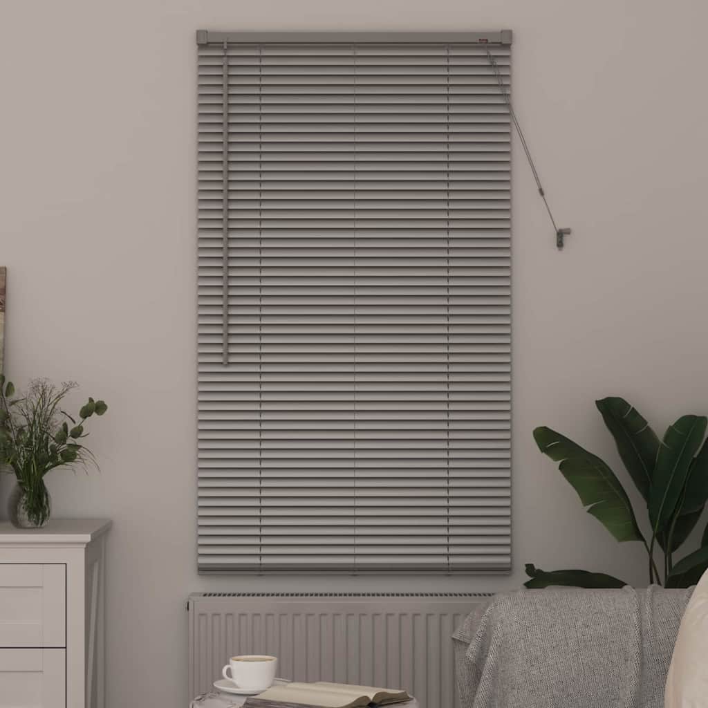 vidaXL Balkenjalousien Silber 175 x 75 cm Aluminium