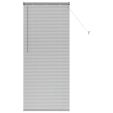 vidaXL Balkenjalousien Silber 175 x 75 cm Aluminium