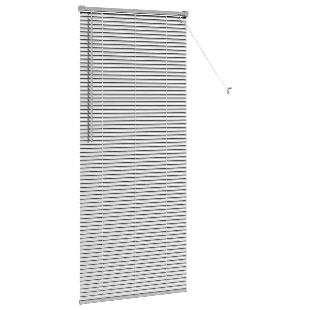 vidaXL Balkenjalousien Silber 175 x 80 cm Aluminium