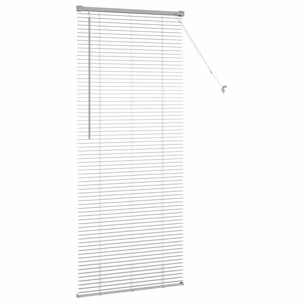 vidaXL Balkenjalousien Silber 175 x 80 cm Aluminium
