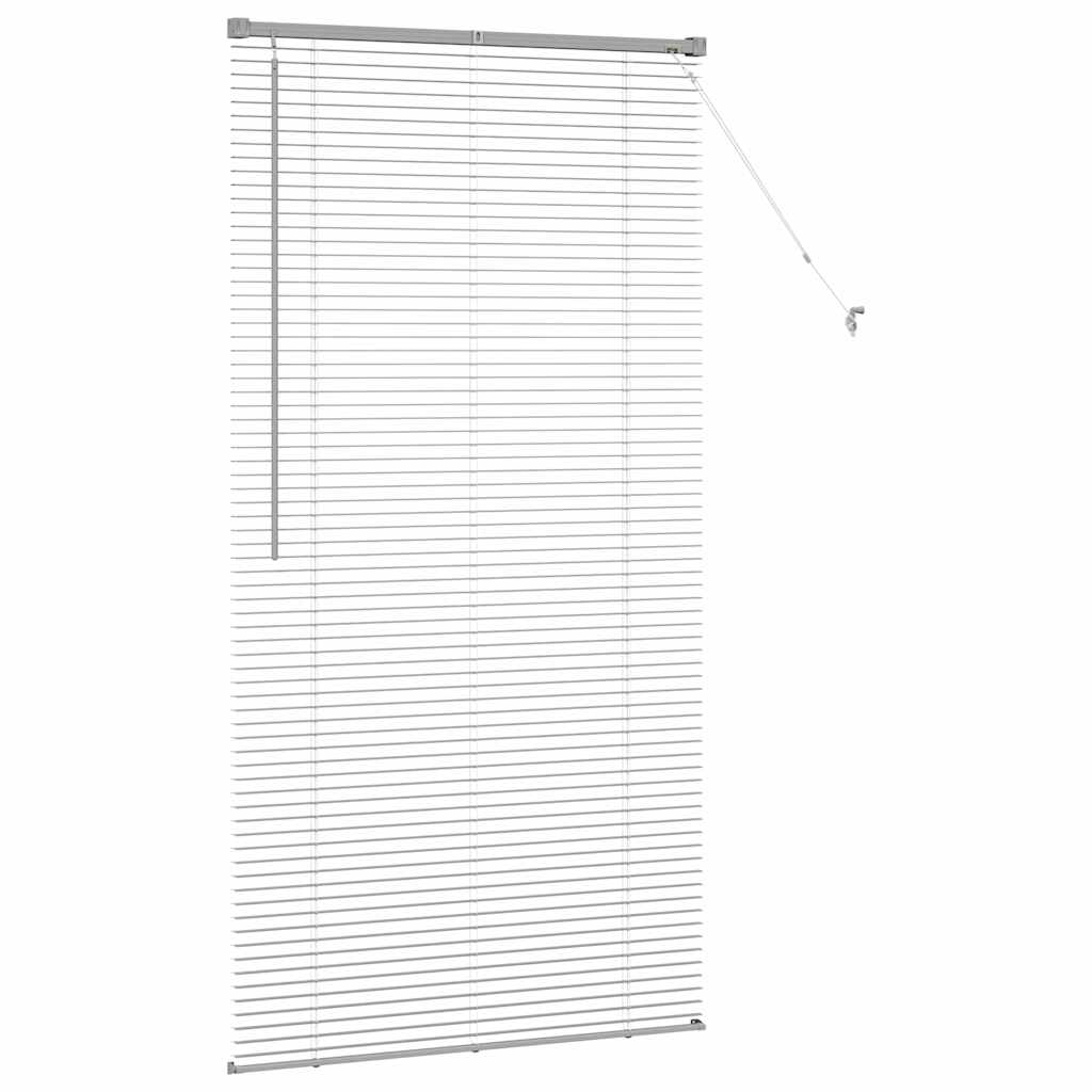 vidaXL Balkenjalousien Silber 175 x 90 cm Aluminium
