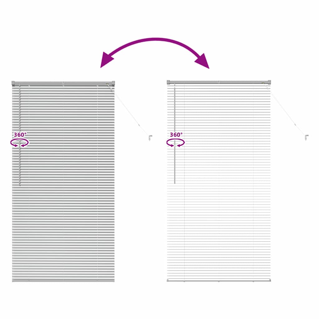 Balkenjalousien Silber 175 x 95 cm Aluminium