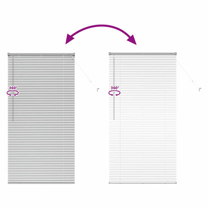 Balkenjalousien Silber 175 x 95 cm Aluminium