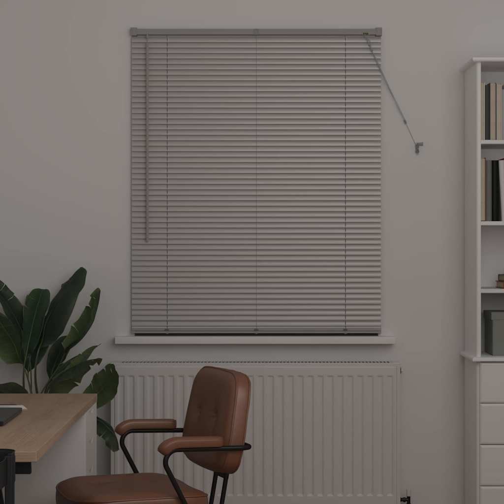 vidaXL Balkenjalousien Silber 175 x 100 cm Aluminium