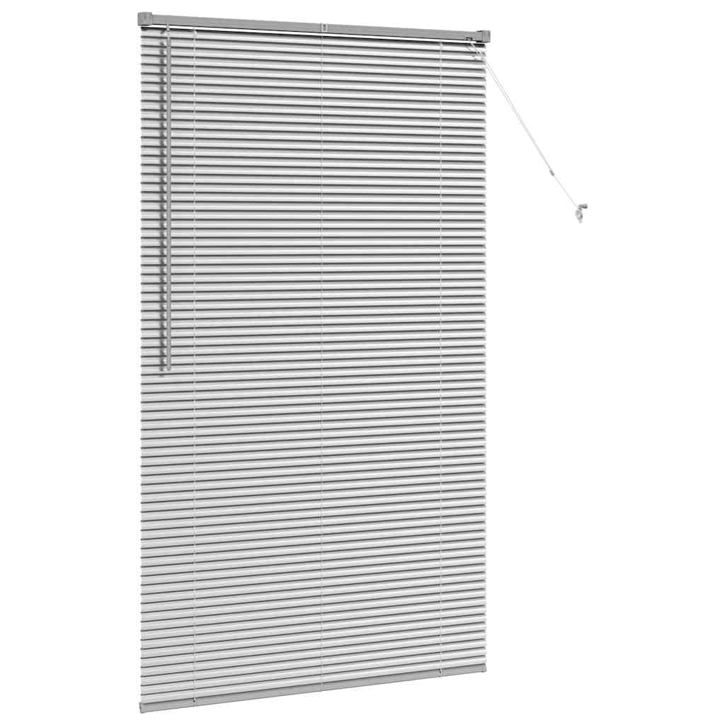 vidaXL Balkenjalousien Silber 175 x 100 cm Aluminium