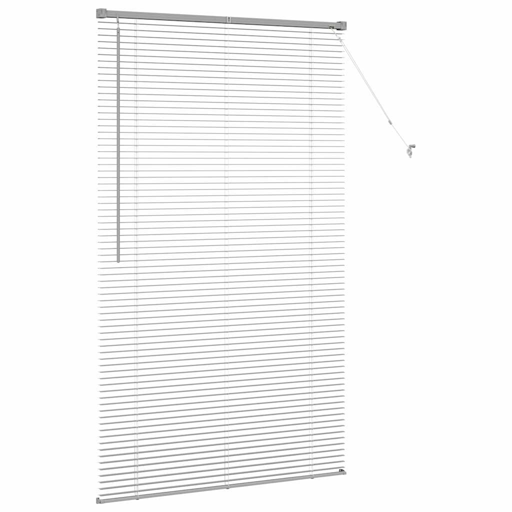 vidaXL Balkenjalousien Silber 175 x 100 cm Aluminium