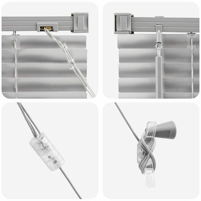 Balkenjalousien Silber 175 x 105 cm Aluminium