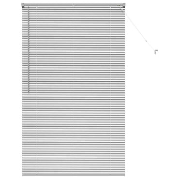 vidaXL Balkenjalousien Silber 175 x 105 cm Aluminium