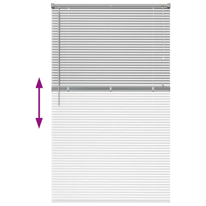vidaXL Balkenjalousien Silber 175 x 105 cm Aluminium