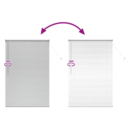 vidaXL Balkenjalousien Silber 175 x 110 cm Aluminium