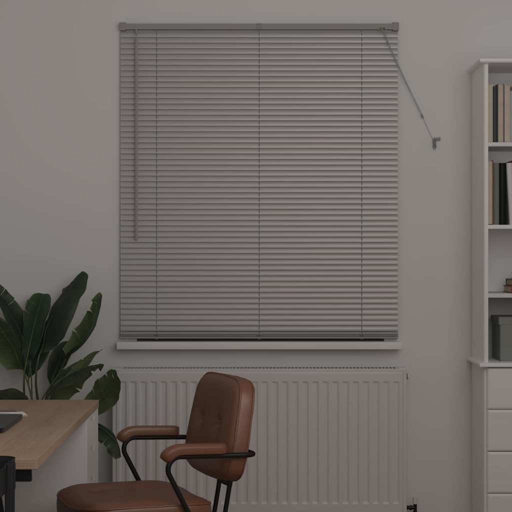 vidaXL Balkenjalousien Silber 175 x 120 cm Aluminium