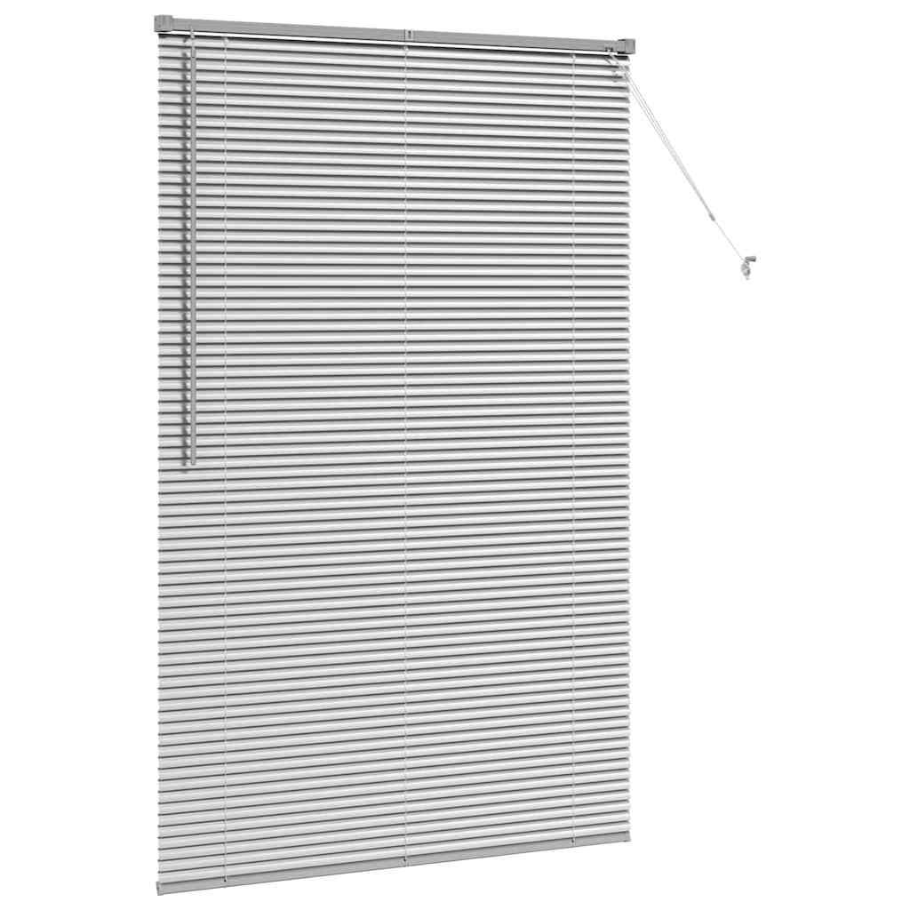 vidaXL Balkenjalousien Silber 175 x 120 cm Aluminium